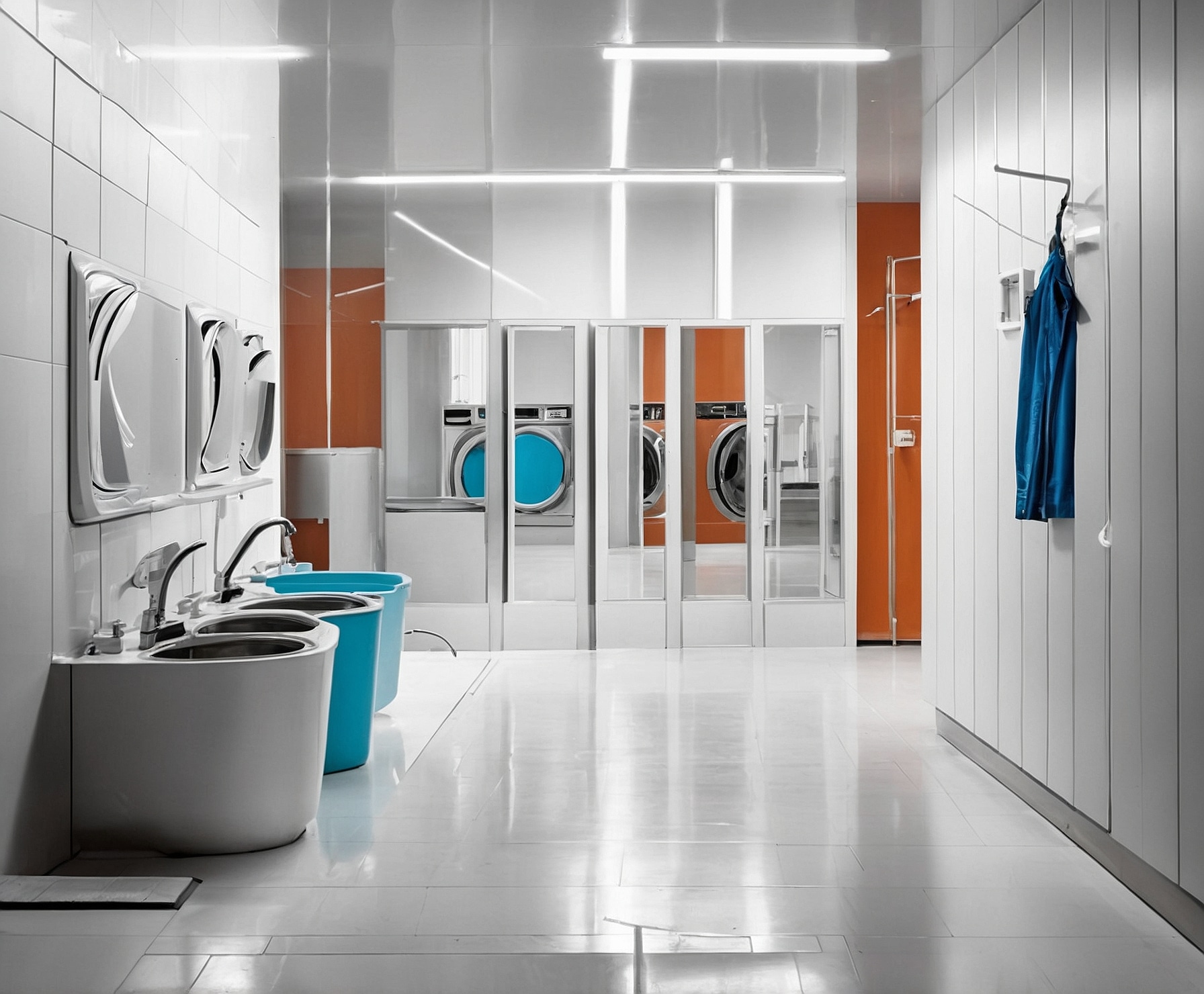 Lavandería autoservicio moderna y eficiente.